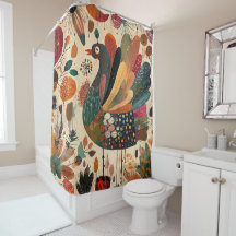 Dinde rétro boho patchwork d'automne