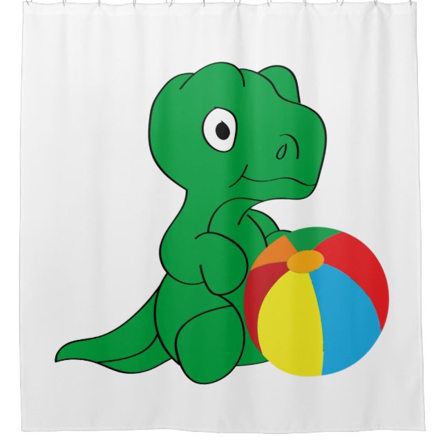 Rideaux De Douche Dino et ball (Devant)