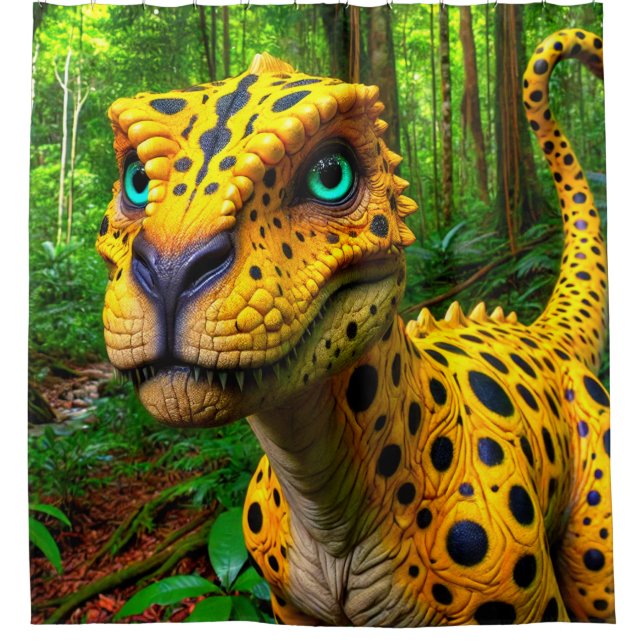 Rideaux De Douche Dinosaure (Devant)