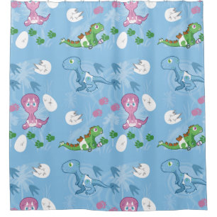 Rideaux De Douche Dinosaures