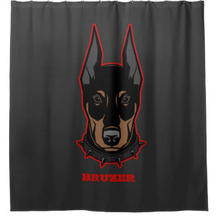 Rideaux De Douche Doberman Pincher Ajouter un nom Mascot Men's