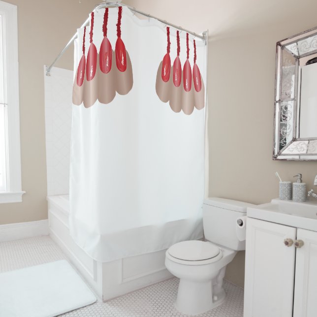 Rideaux De Douche Doigt de vampire V.2 (En situation)