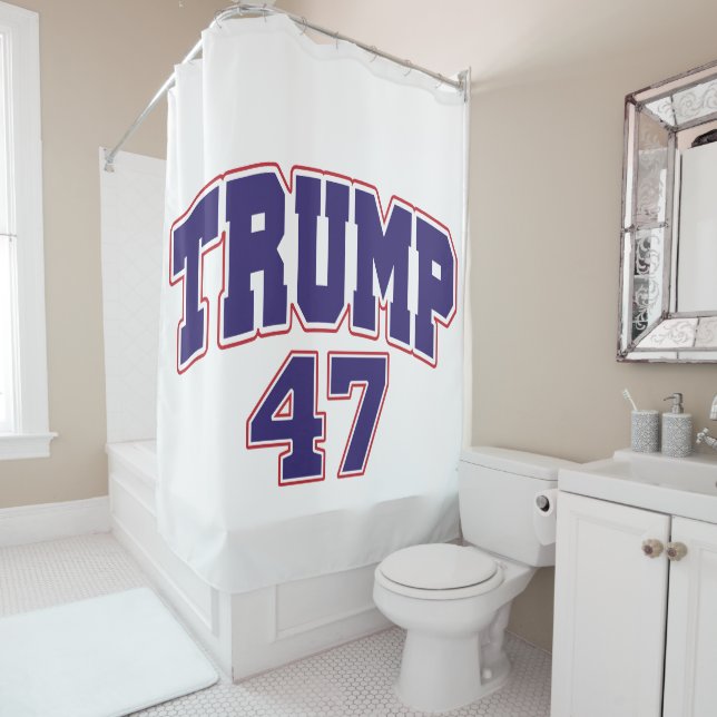 Rideaux De Douche Donald Trump 47 (En situation)
