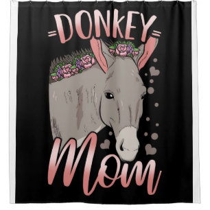 Rideaux De Douche Donkey Maman Cadeau pour le propriétaire Donkey