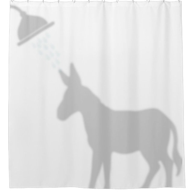 Rideaux De Douche Donkey Shadow Silhouette Ombre Buddies Douche (Devant)