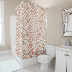 Rideaux De Douche Double Buble Orange Style Salle de bain Douche rid