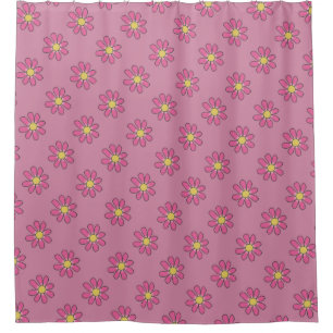 Rideaux De Douche Douce rose Motif de fleurs n'importe quelle couleu