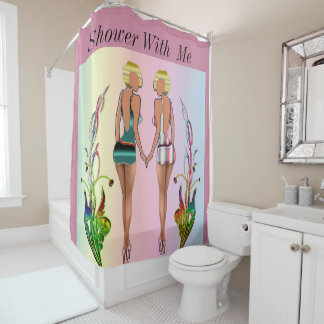 Rideaux De Douche Douche avec moi fille