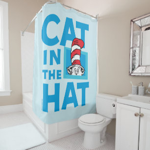Rideaux De Douche Dr. Seuss Logo du Chat dans le Chapeau