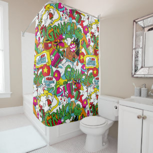 Rideaux De Douche Dr Seuss Motif coloré Grinch