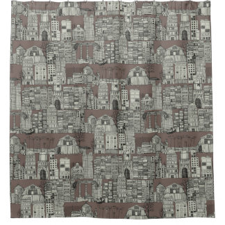 Rideaux De Douche drabe de toile dystopique