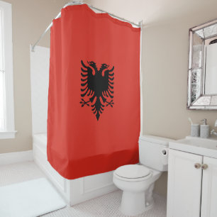 Rideaux De Douche Drapeau albanais