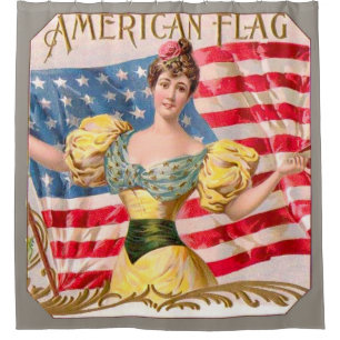Rideaux De Douche Drapeau américain Lady Liberty Independence