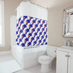 Rideaux De Douche DRAPEAU AUSTRALIEN Patriotique Écriture Customisée