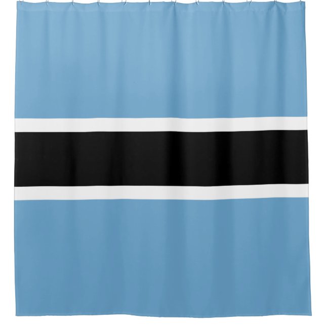 Rideaux De Douche Drapeau botswanais (Botswana) (Devant)