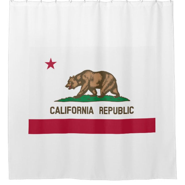 Rideaux De Douche Drapeau californien (Devant)