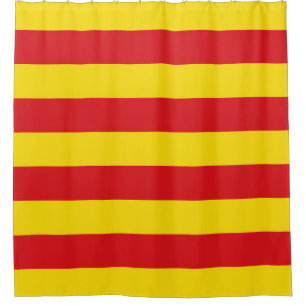 Rideaux De Douche Drapeau catalan (Catalogne)