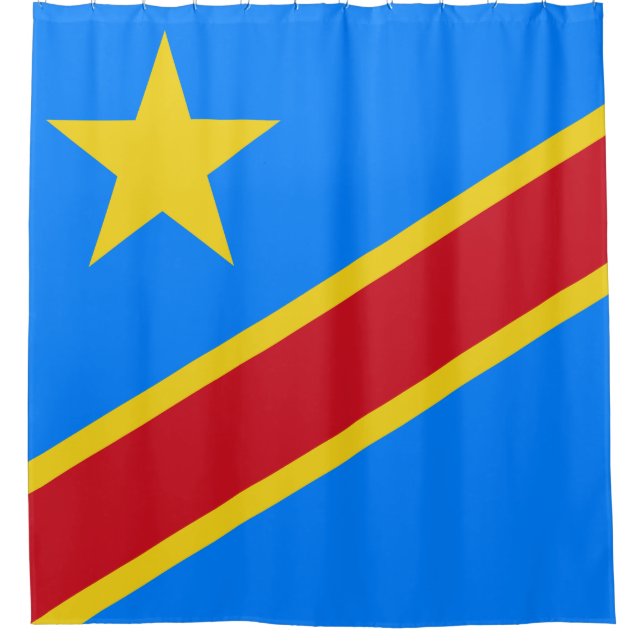 Rideaux De Douche Drapeau Congo-Kinshasa (Devant)
