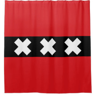Rideaux De Douche Drapeau d'Amsterdam