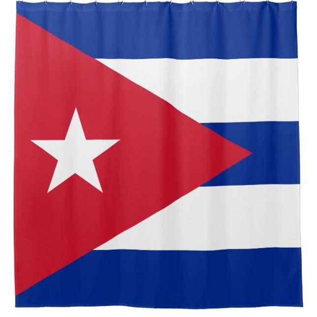 Rideaux De Douche Drapeau de Cuba (Devant)