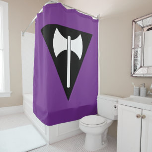 Rideaux De Douche Drapeau de fierté lesbienne SlipperyJoe puissant s