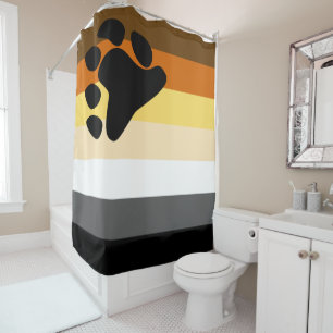 Rideaux De Douche Drapeau de la Fraternité des ours gays