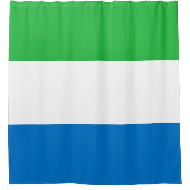 Rideaux De Douche Drapeau de la Sierra Leone (Devant)