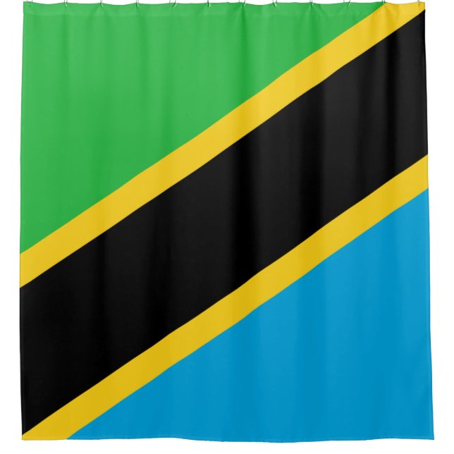 Rideaux De Douche Drapeau de la Tanzanie (Devant)