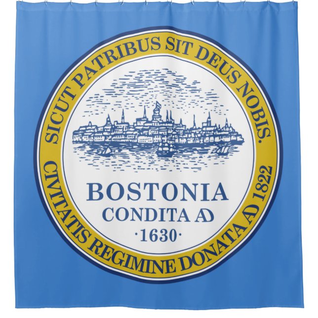 Rideaux De Douche Drapeau de la ville de Boston (Massachusetts) (Devant)