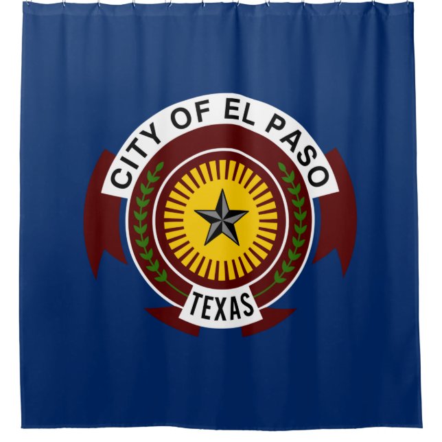 Rideaux De Douche Drapeau de la ville d'El Paso (Texas) (Devant)