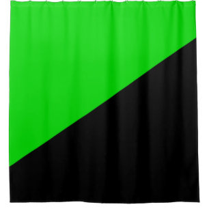 Rideaux De Douche Drapeau de l'anarchisme vert