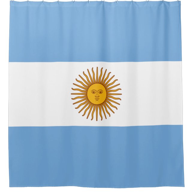 Rideaux De Douche Drapeau de l'Argentine (Devant)