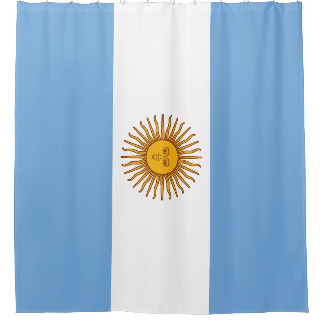 Rideaux De Douche Drapeau de l'Argentine (Devant)