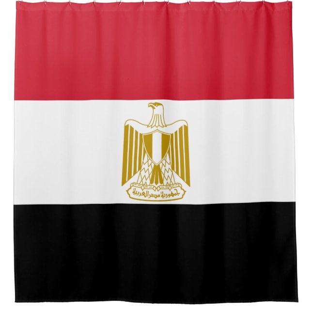 Rideaux De Douche Drapeau de l'Égypte (Devant)