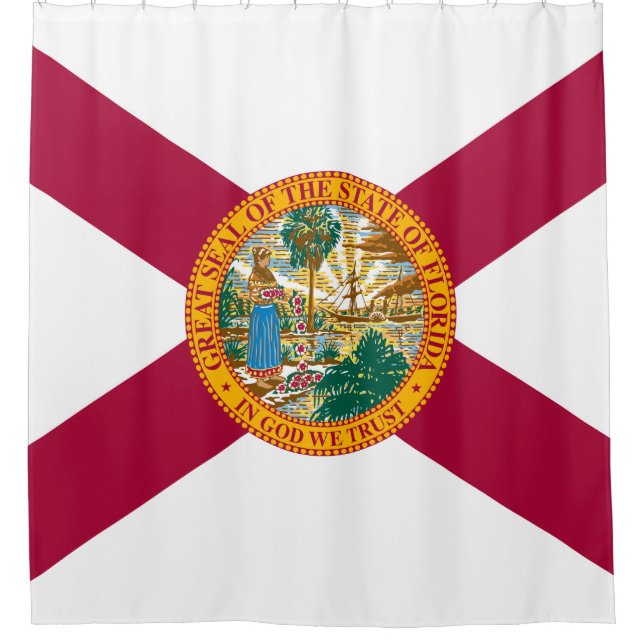 Rideaux De Douche Drapeau de l'État de Floride (Devant)