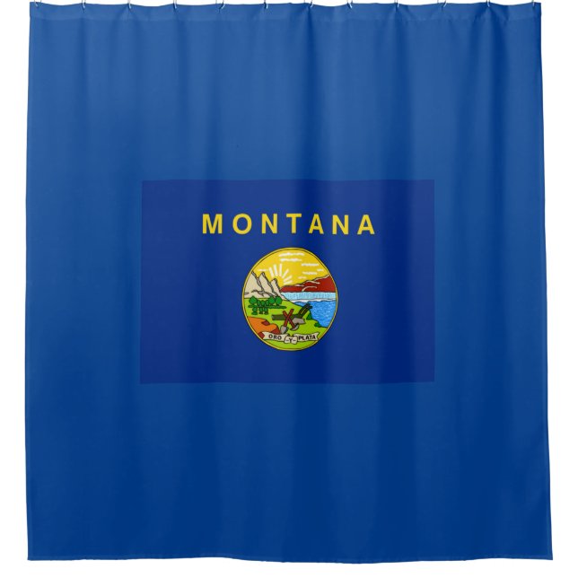 Rideaux De Douche Drapeau de l'État du Montana (Devant)