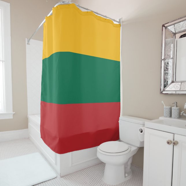 Rideaux De Douche Drapeau de Lituanie (En situation)