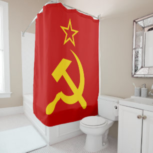 Rideaux De Douche Drapeau de l'URSS - Drapeau de l'Union soviétique