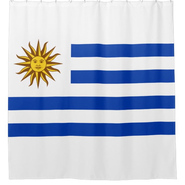 Rideaux De Douche Drapeau de l'Uruguay (Devant)