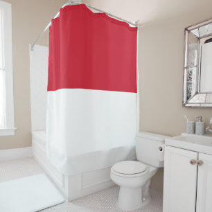 Rideaux De Douche Drapeau de Monaco