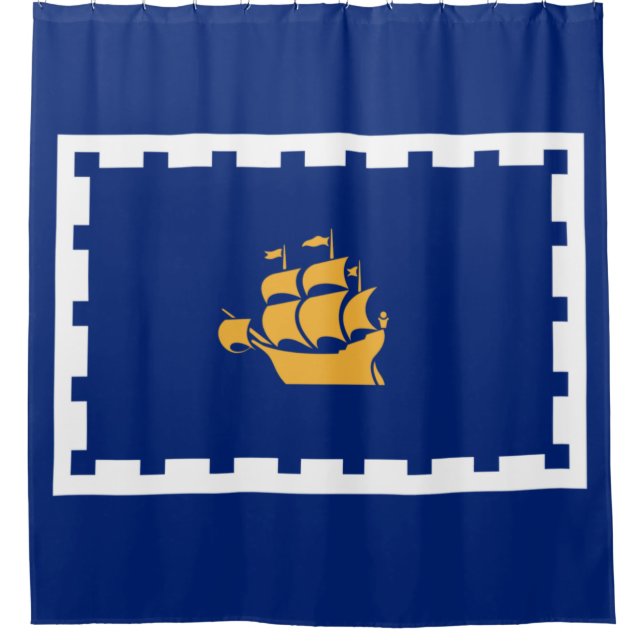 Rideaux De Douche Drapeau de Québec (Québec, Canada) (Devant)