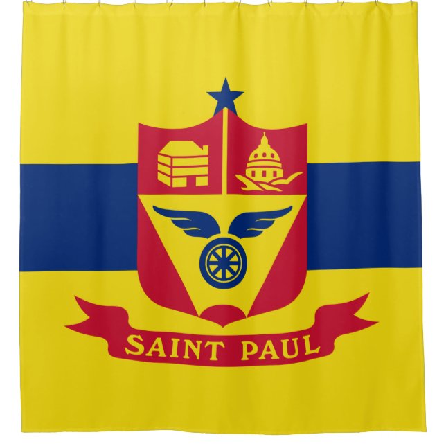 Rideaux De Douche Drapeau de Saint Paul (Minnesota) (Devant)