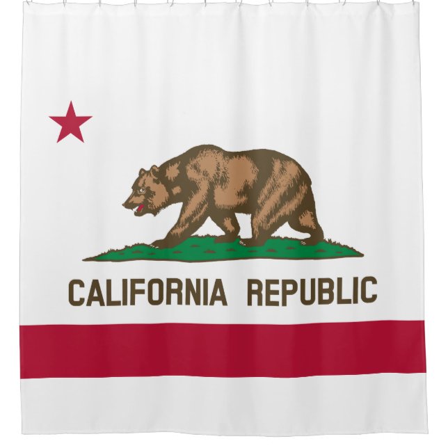 Rideaux De Douche Drapeau d'État de Californie (Devant)
