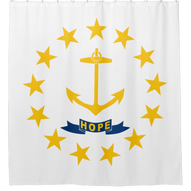 Rideaux De Douche Drapeau d'État de Rhode Island (Devant)