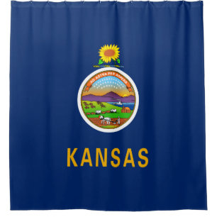 Rideaux De Douche Drapeau d'État du Kansas