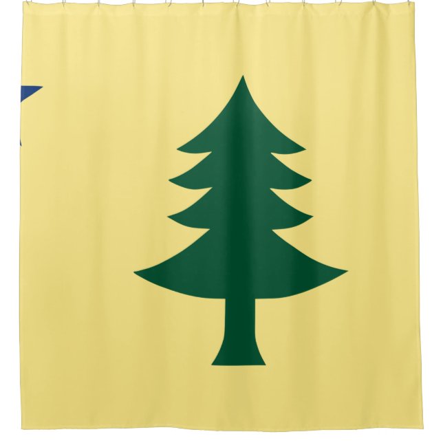 Rideaux De Douche Drapeau d'État du Maine 1901 (Devant)