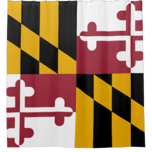 Rideaux De Douche Drapeau d'État du Maryland