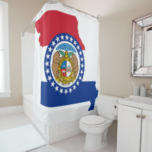 Rideaux De Douche Drapeau d'état du Missouri