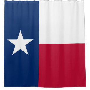 Rideaux De Douche Drapeau d'état du Texas - couleur authentique de