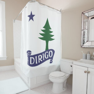 Rideaux De Douche Drapeau Dirigo/1901
